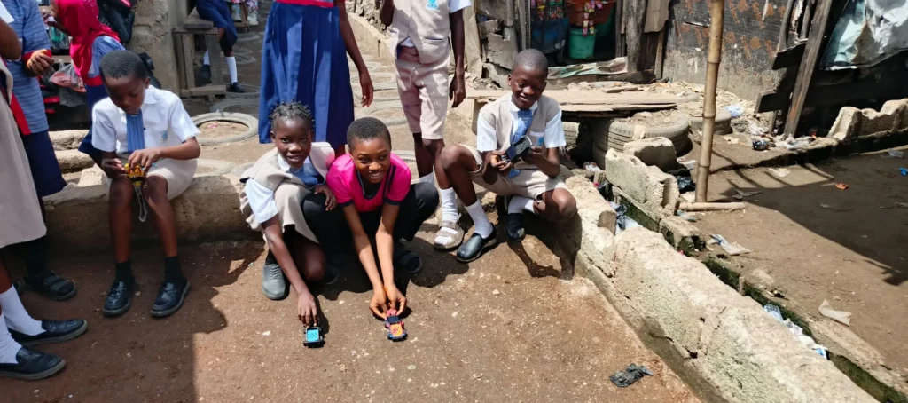 Makoko Dream School children exploring renewable energy concepts