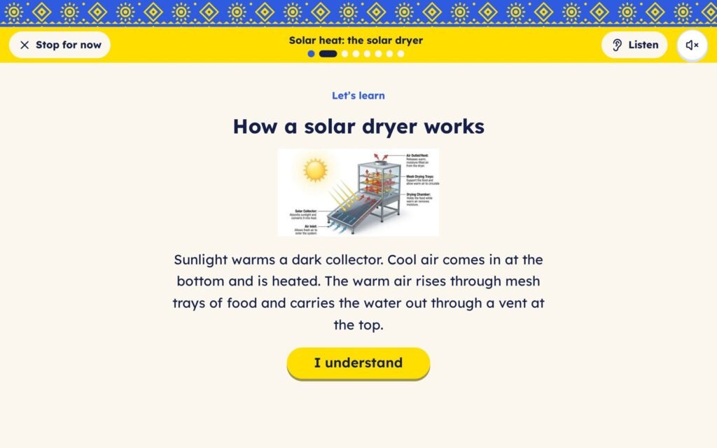 Solar Energy lesson: how a solar dryer works